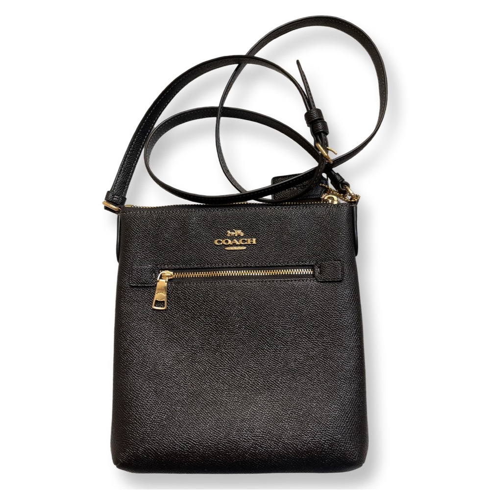 Coach Black Crossbody Bag with Gold Hardware
